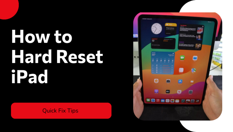 How to Hard Reset Ipad
