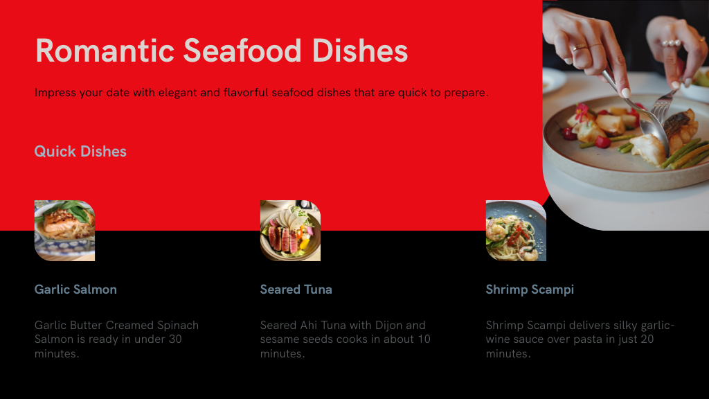 Romantic Seafood Dishes