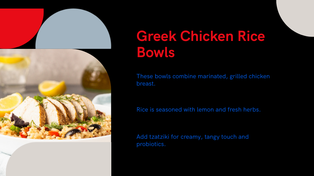 Greek Chicken Rice Bowls
