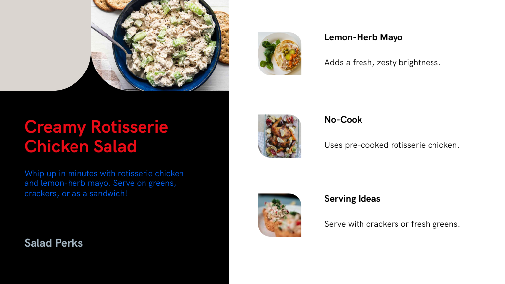 Creamy Rotisserie Chicken Salad