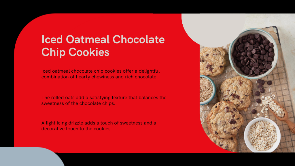 Iced Oatmeal Chocolate Chip Cookies