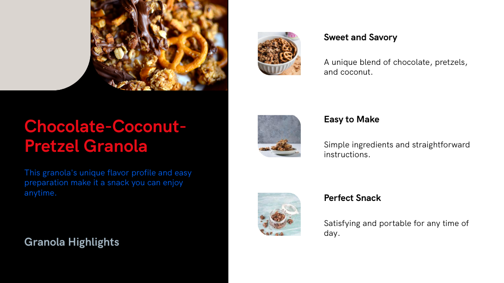 Chocolate-Coconut-Pretzel Granola