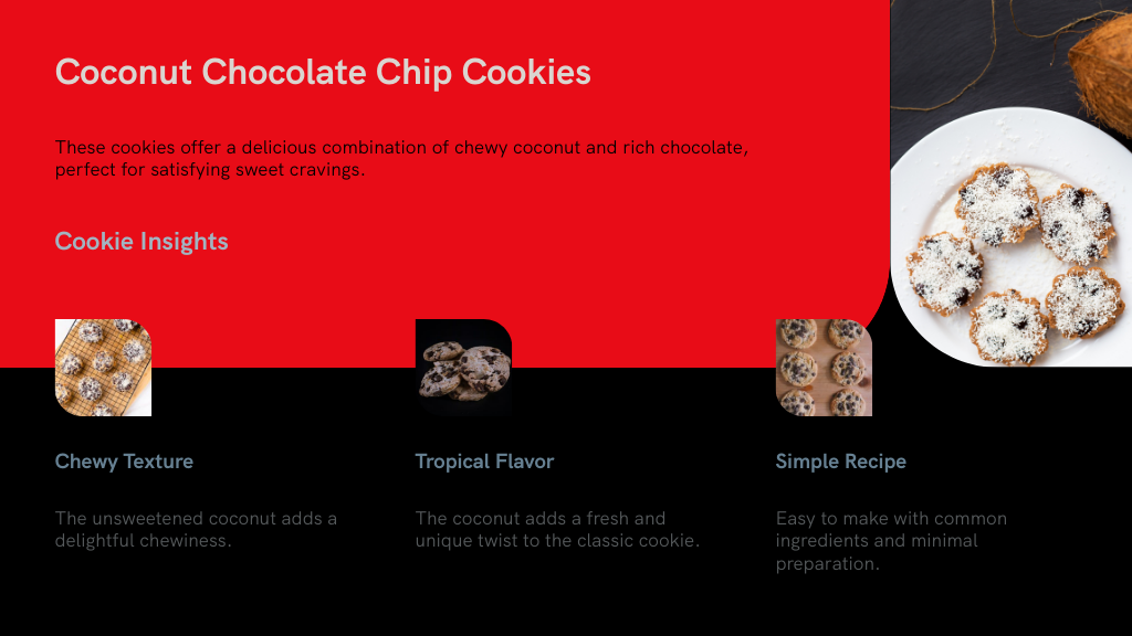 Coconut Chocolate Chip Cookies