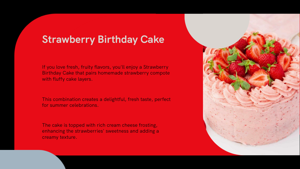 Strawberry Birthday Cake