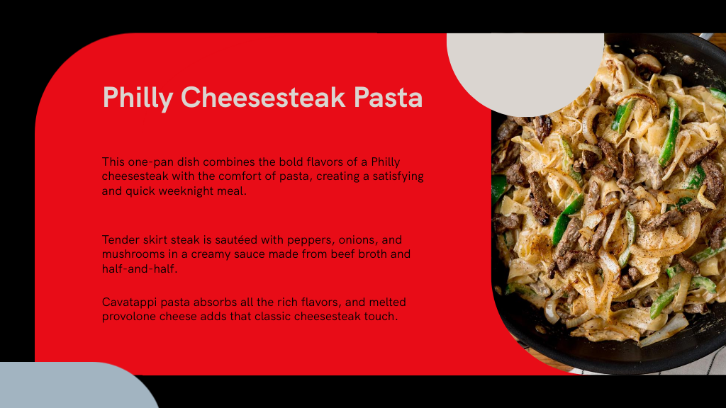 Philly Cheesesteak Pasta