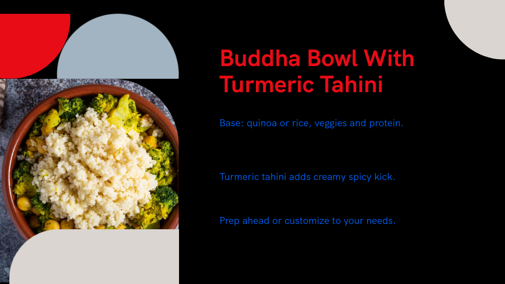 Buddha Bowl With Turmeric Tahini