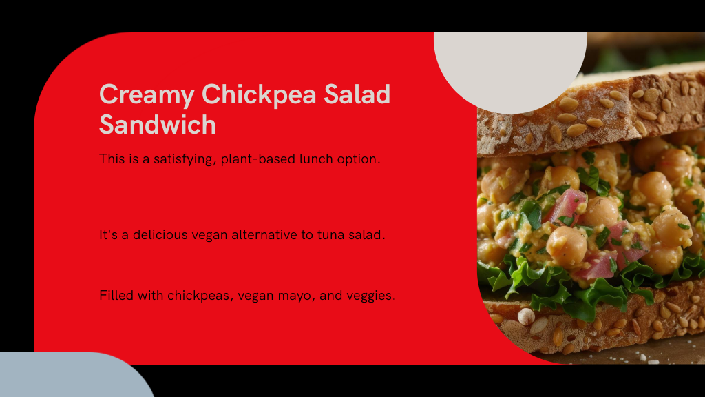 Creamy Chickpea Salad Sandwich