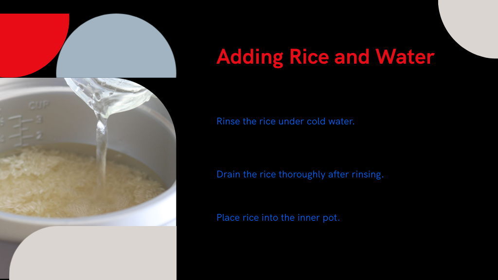 Adding Rice and Water