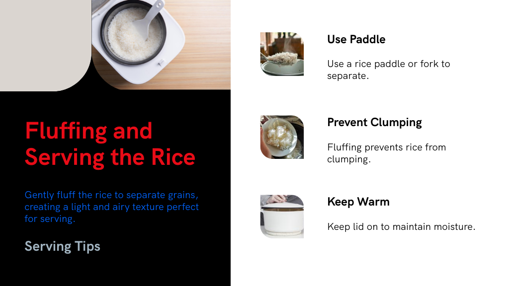 Fluffing and Serving the Rice