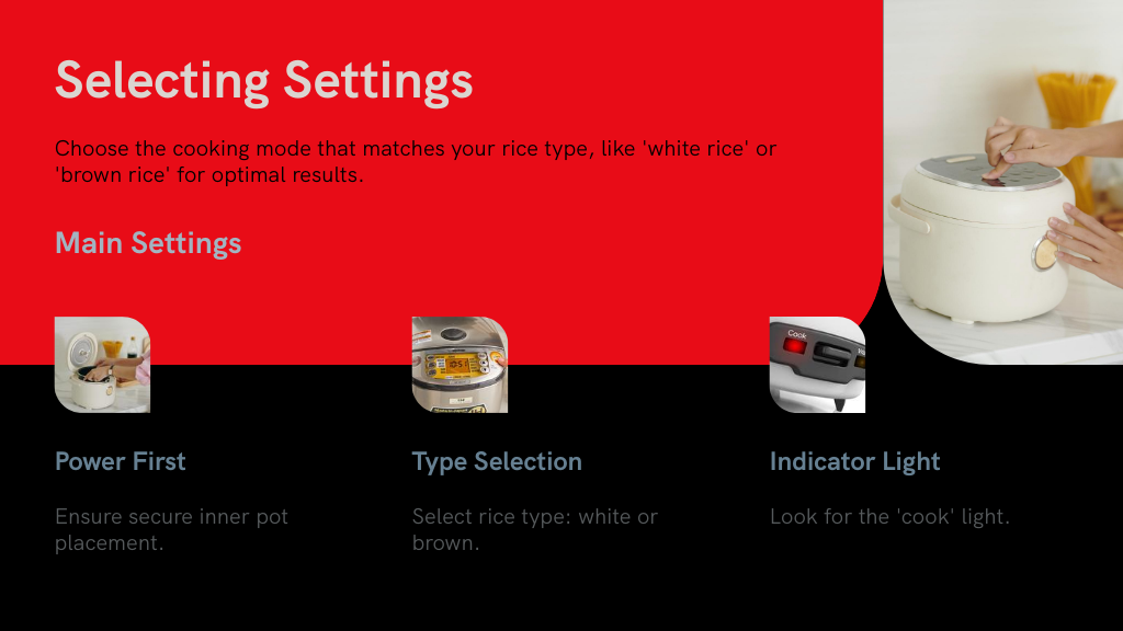 Selecting Settings