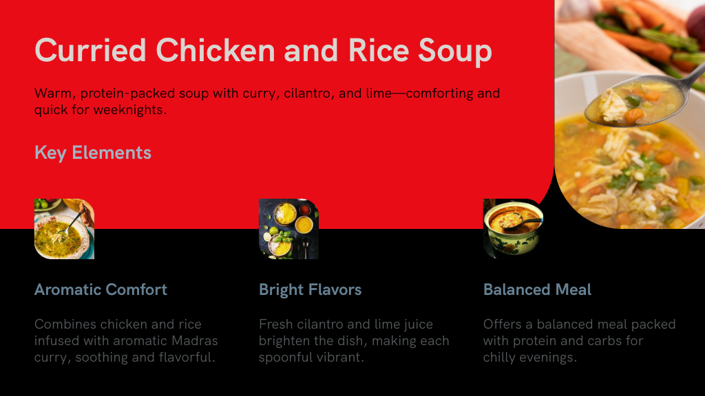 Curried Chicken and Rice Soup