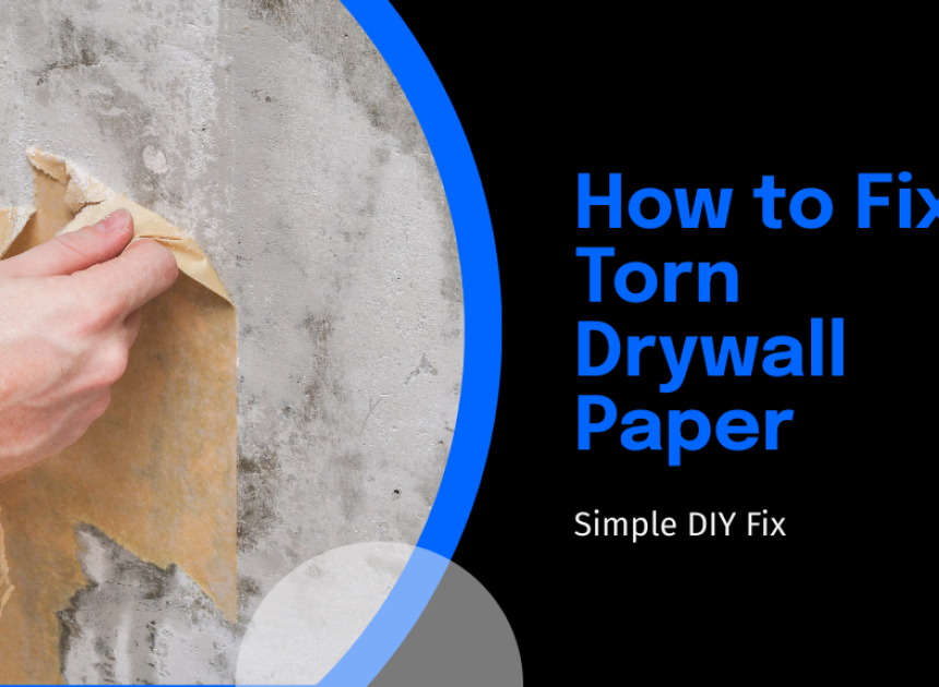 How to Fix Torn Drywall Paper