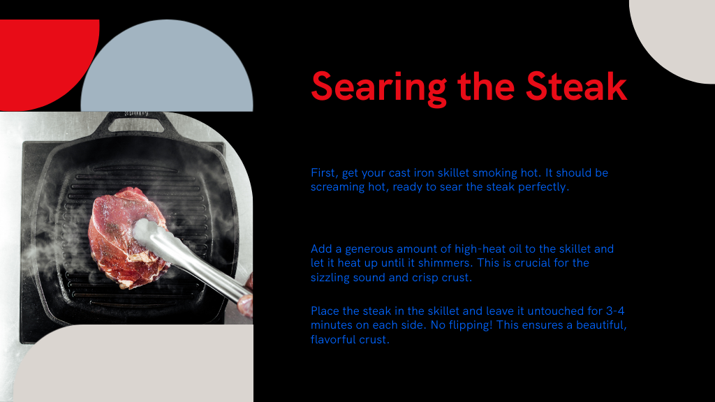 Searing the Steak