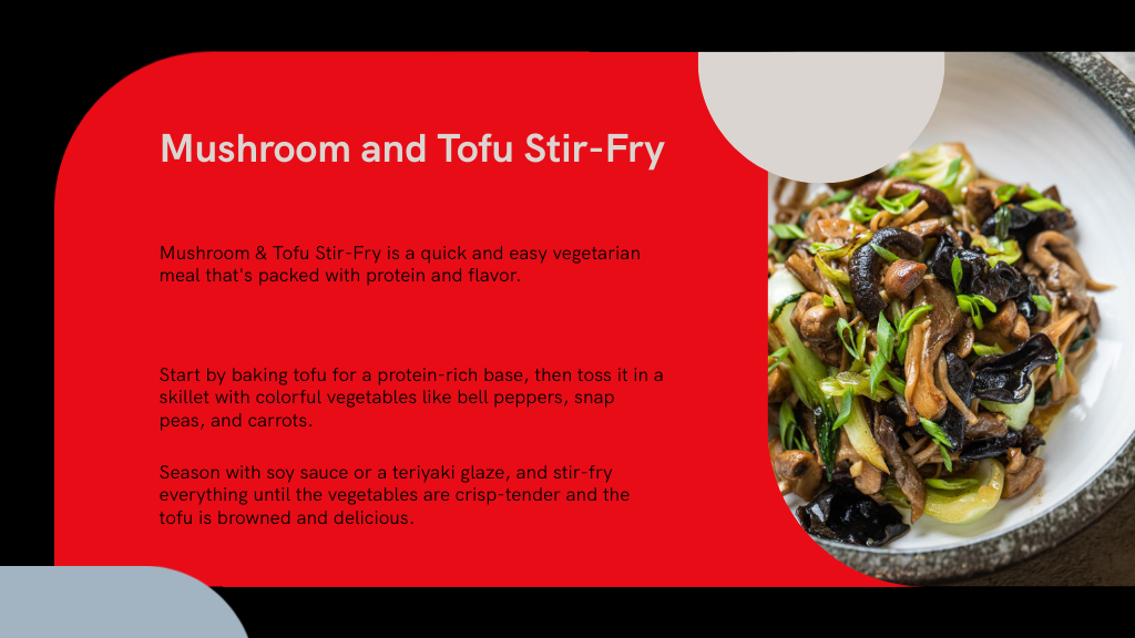 Mushroom and Tofu Stir-Fry