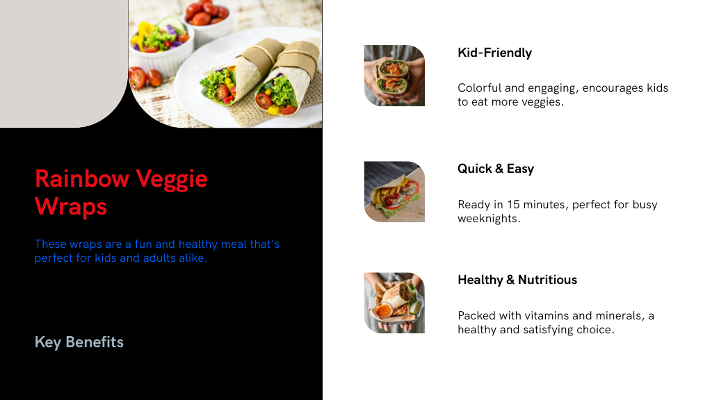 Rainbow Veggie Wraps