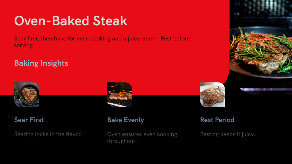 Oven-Baked Steak