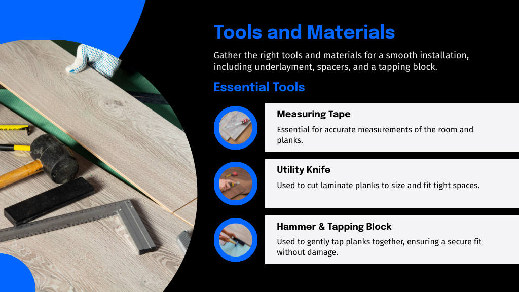 Tools and Materials