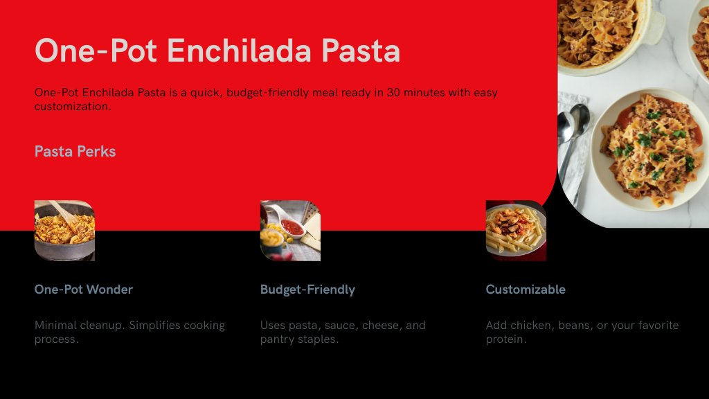 One-Pot Enchilada Pasta