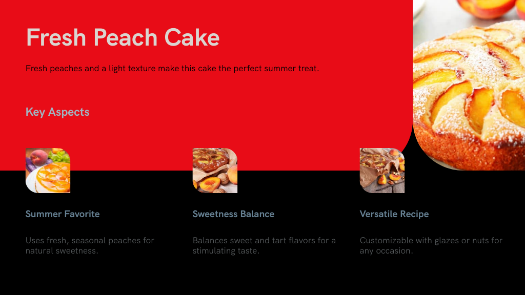 Fresh Peach Cake