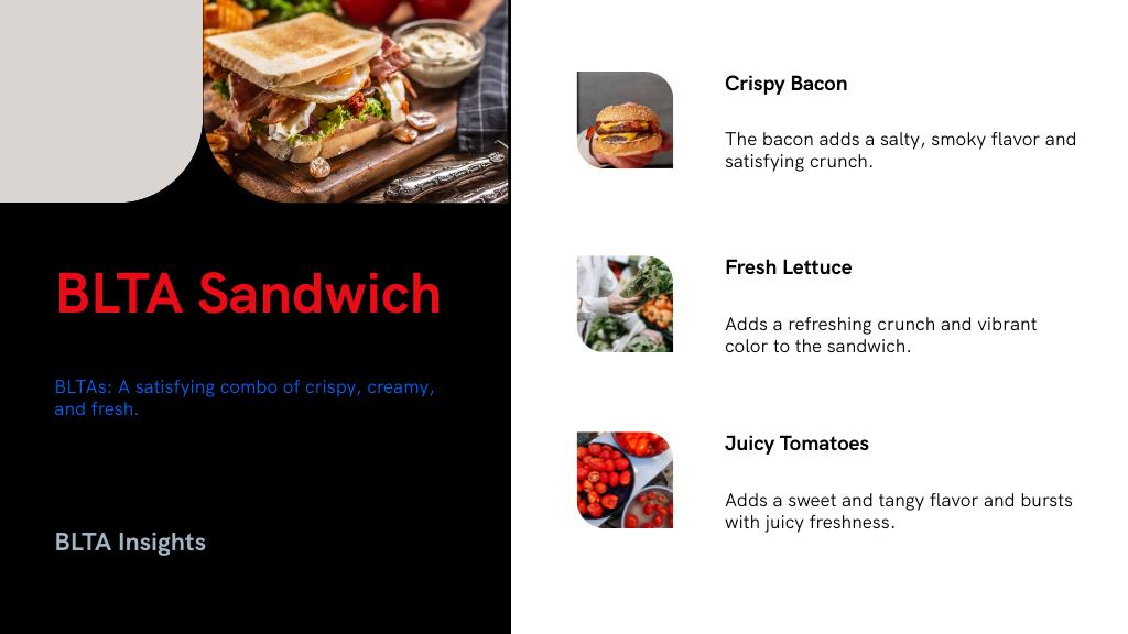 BLTA Sandwich