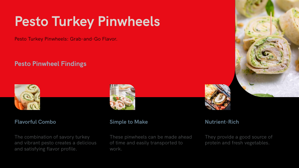 Pesto Turkey Pinwheels