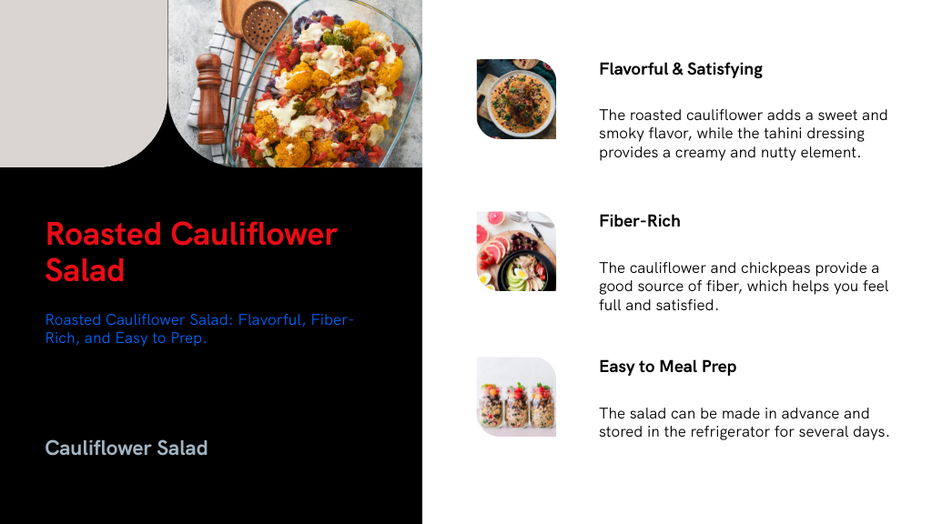 Roasted Cauliflower Salad