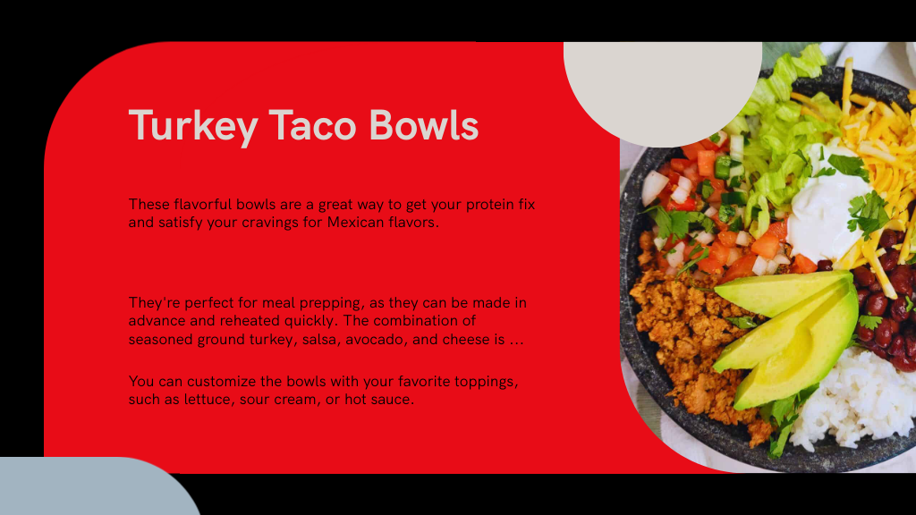 Turkey Taco Bowls
