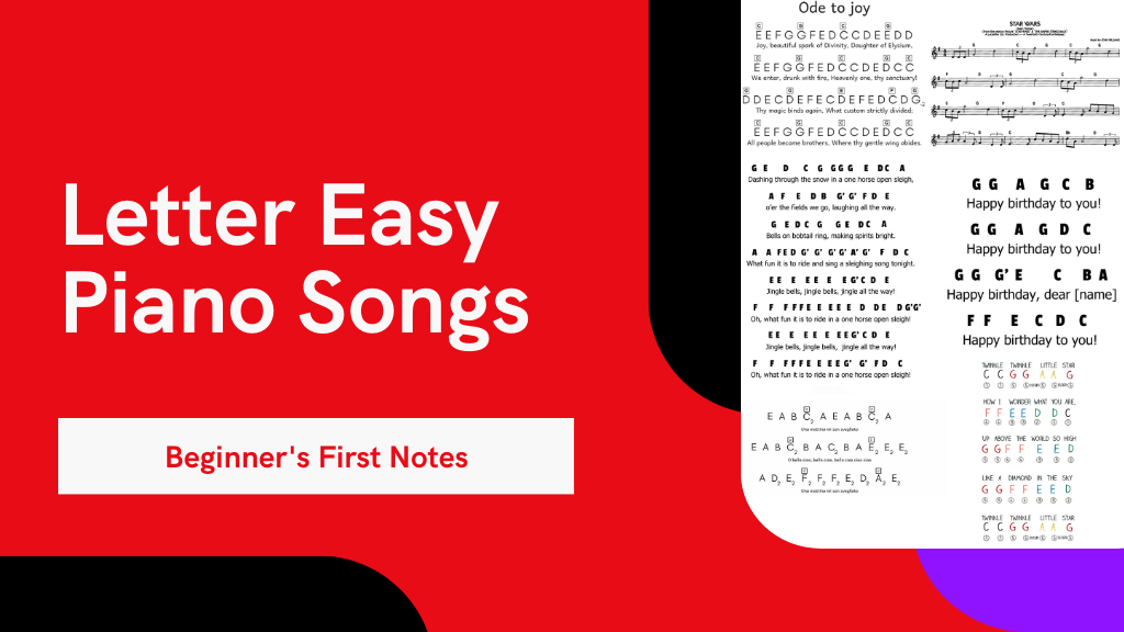 7 Letter Easy Piano Songs for Beginners