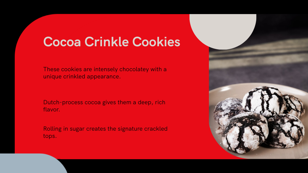 Cocoa Crinkle Cookies