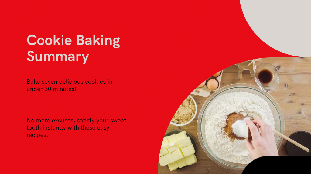 Cookie Baking Summary