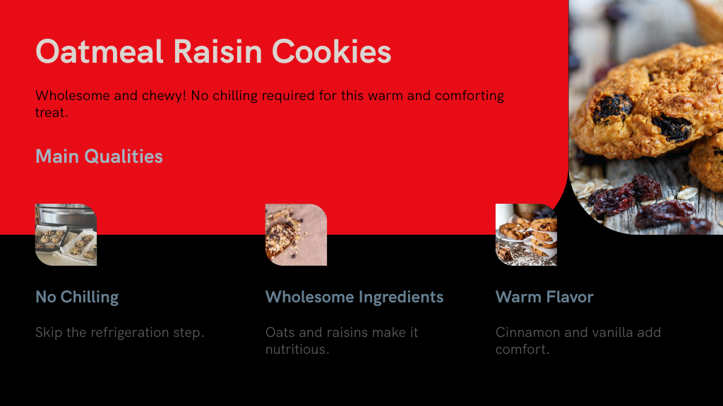 Oatmeal Raisin Cookies
