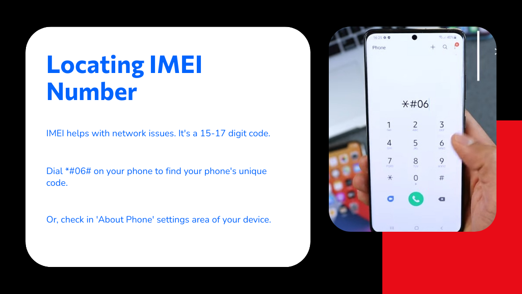Locating IMEI Number