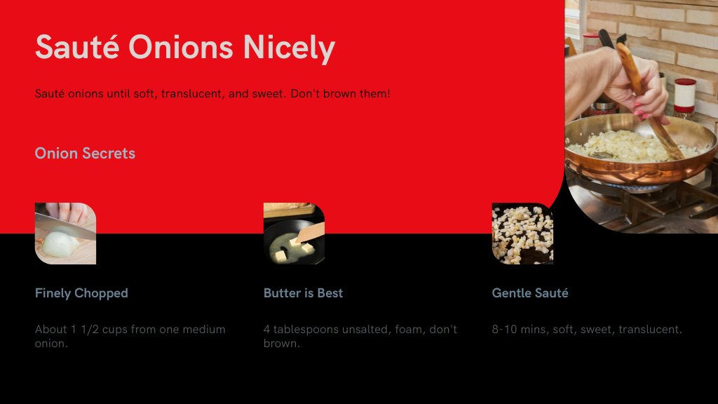Sauté Onions Nicely