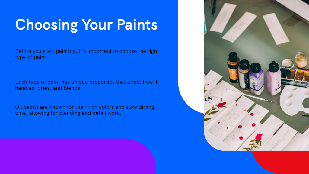 Choosing Your Paints
