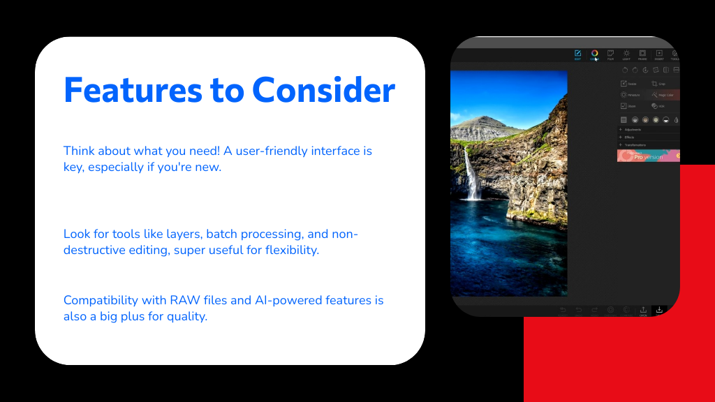 Features to Consider