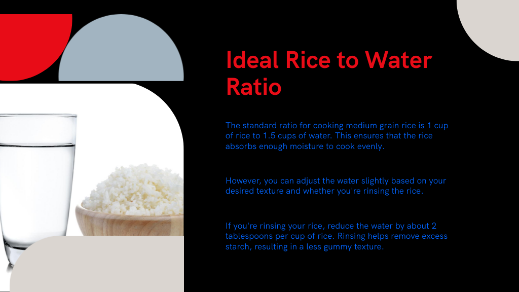 Ideal Rice to Water Ratio