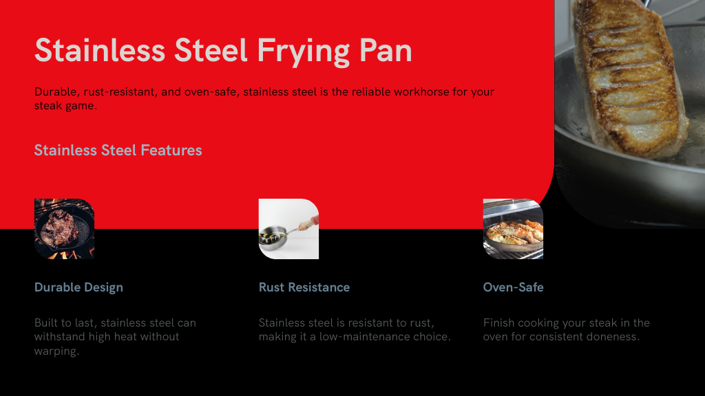 Stainless Steel Frying Pan