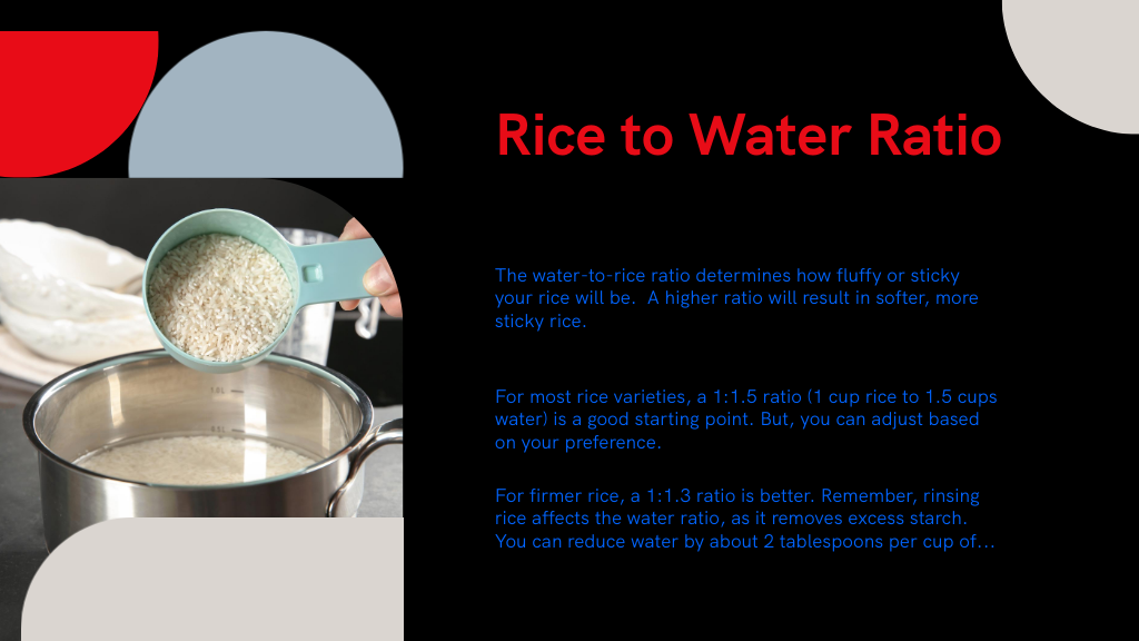 Rice to Water Ratio