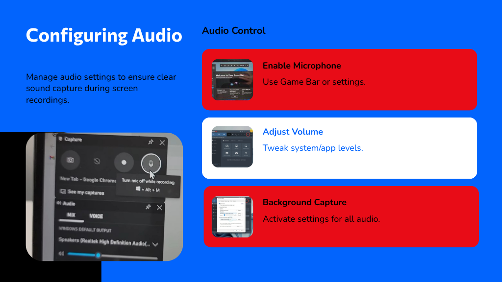 Configuring Audio