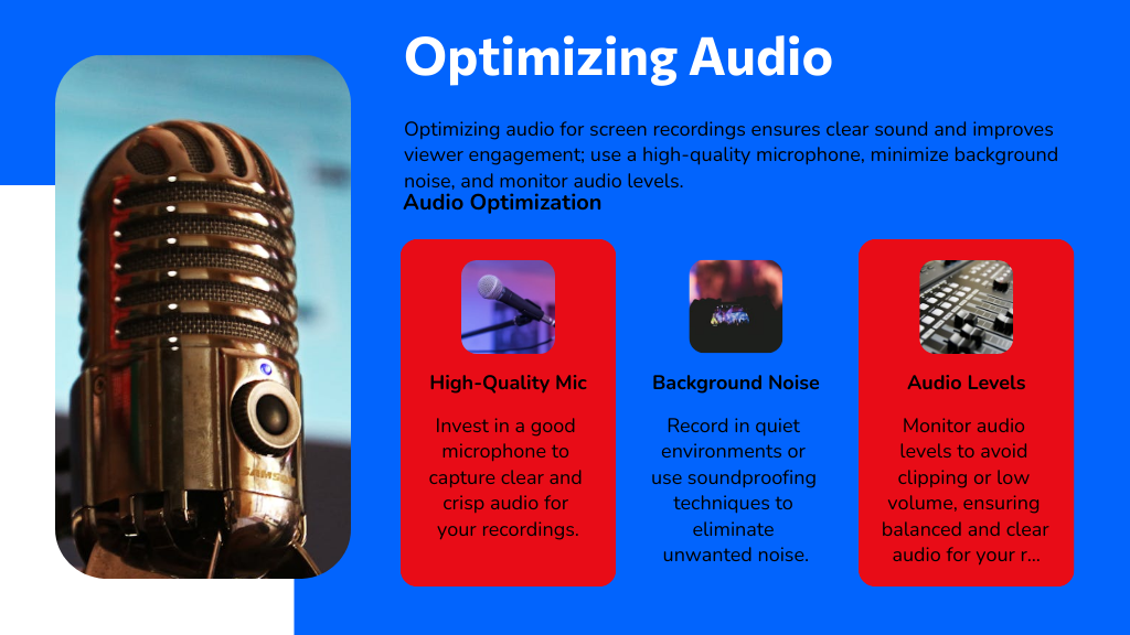 Optimizing Audio